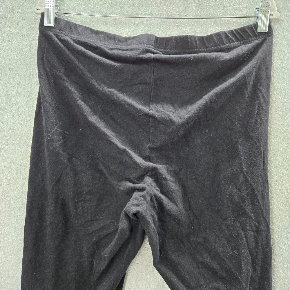 Torrid Women Pants 2 Black Lace Up Ankle Leggings Elastic Waist 23" Inseam - Picture 7 of 8